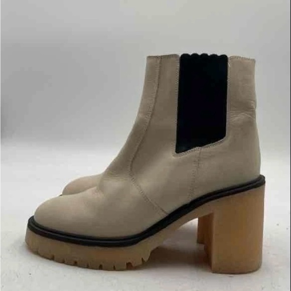 Free People Chelsea Cream & Black Platform Chelsea Boots – Women’s 8.5| EU 39 - Picture 8 of 10